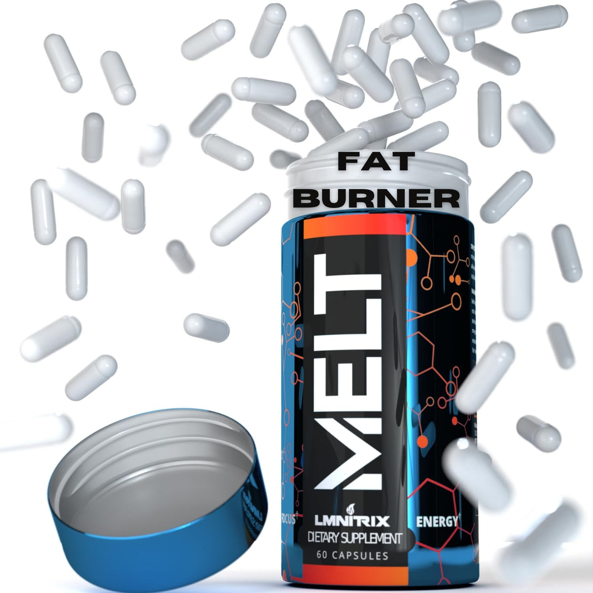 LMNITRIX MELT – Thermogenic Energy Supplement | Energy, Focus & Appetite Management | 60 Capsules
