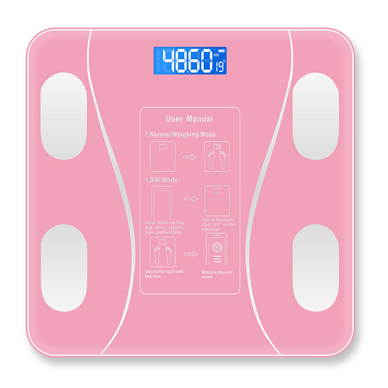 Smart Bluetooth Body Fat Scale – Body Fat & Hydration Tracker | 180kg Capacity | Black, White & Gold