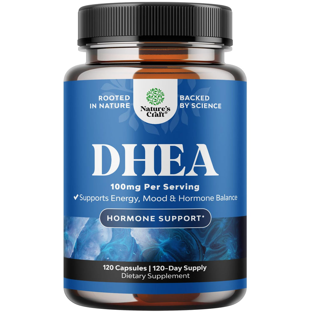 DHEA 100mg – High-Strength Hormone Balance & Energy Support for Men & Women | Vegan | 120 Capsules | 4 Month Supply