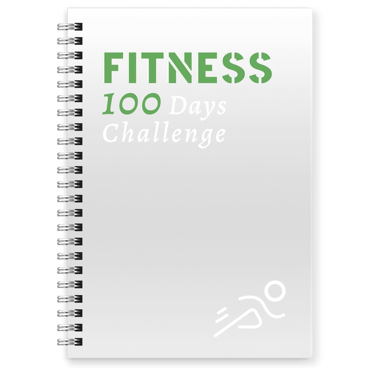 Harphia 100 Days Fitness Challenge Journal – Workout Planner & Progress Tracker | A5 | Home & Gym