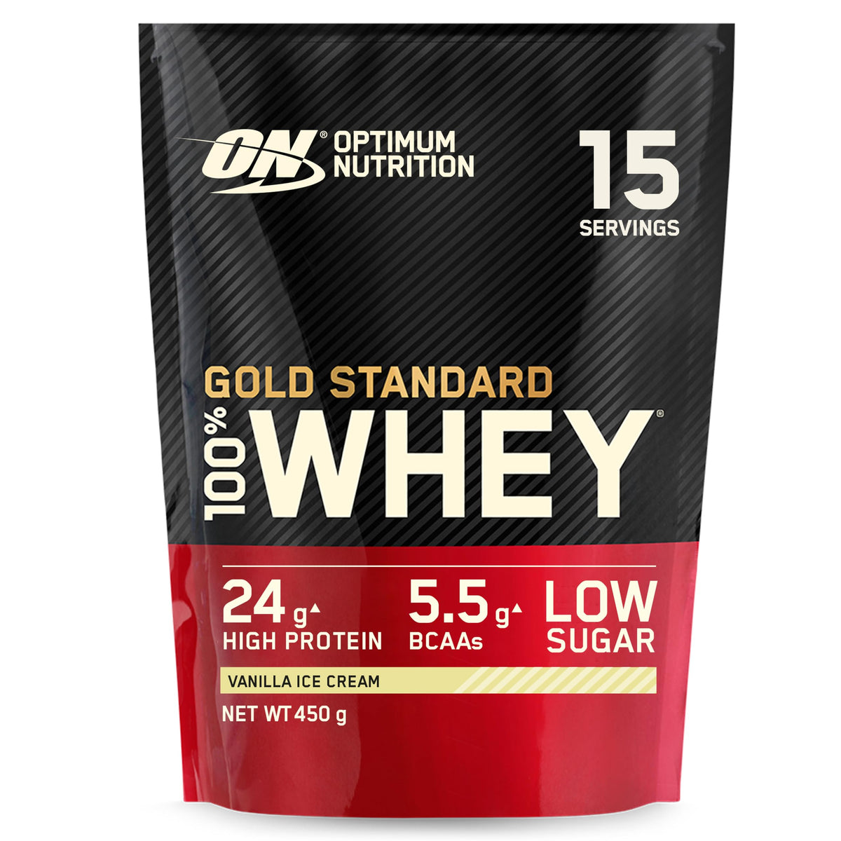 Optimum Nutrition Gold Standard 100% Whey Protein – Vanilla Ice Cream | 24g Protein | Whey Isolate