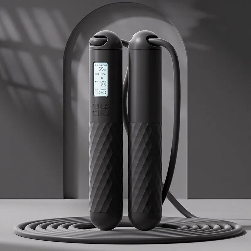 Adjustable Fitness Skipping Rope for Cardio, Weight Loss & Agility | Black & White– Adjustable Fitness Skipping Rope for Cardio, Weight Loss & Agility | Black & White