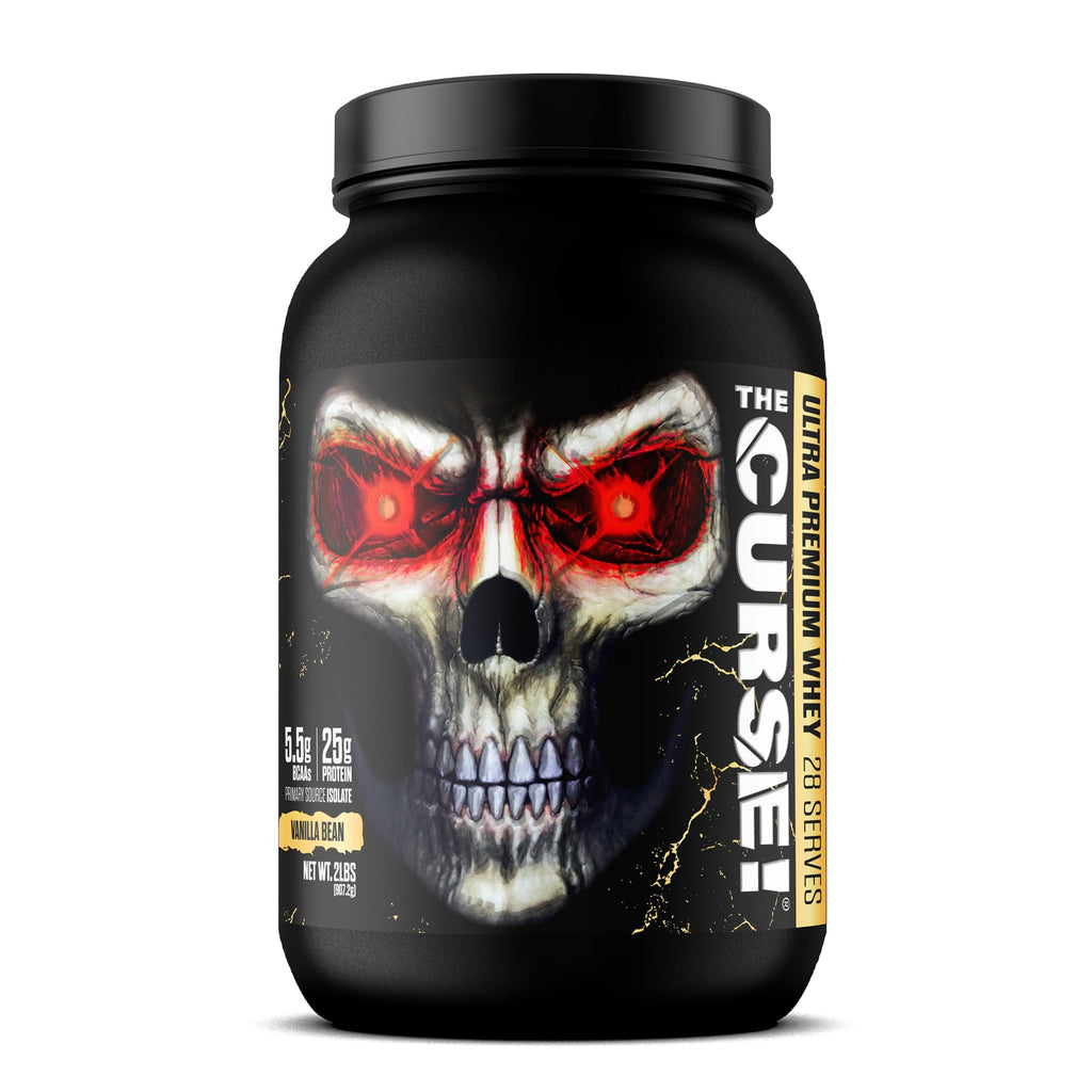JNX Sports The Curse! Ultra Premium Whey Isolate – Vanilla Bean | 25g Protein | 5.5g BCAAs | No Sugar | 2 lbs
