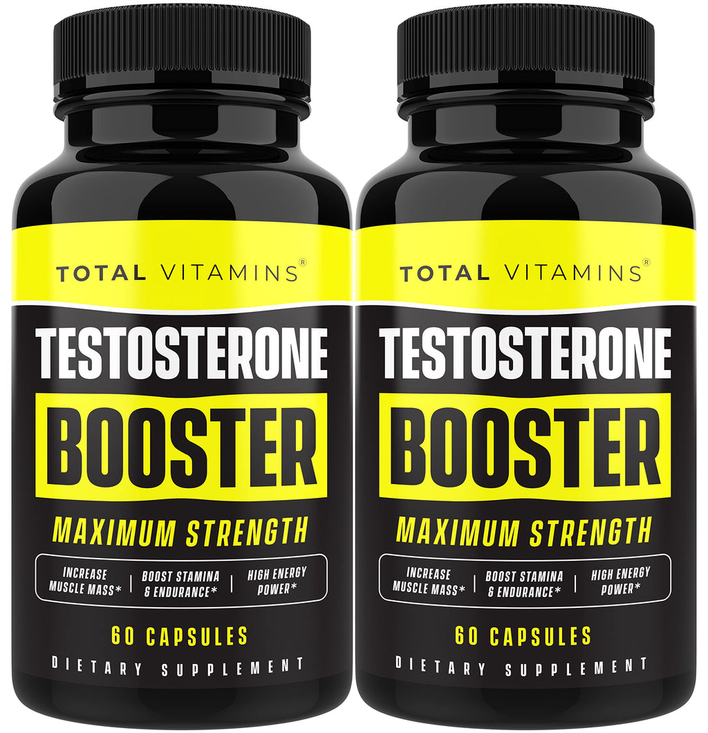 Testosterone Booster for Men – Tongkat Ali & Horny Goat Weed | Muscle Growth, Energy & Stamina | 2-Pack
