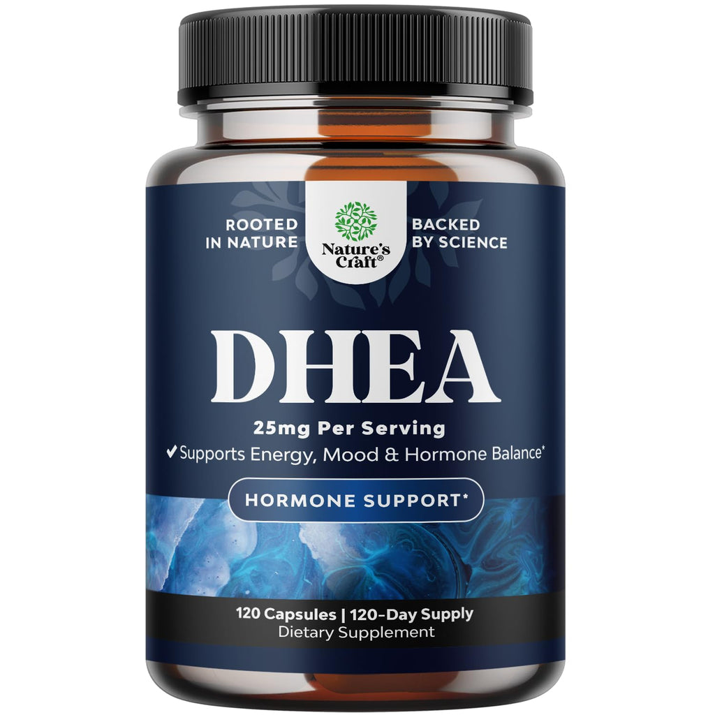 Nature's Craft Pure DHEA 25mg – 120 Capsules