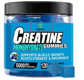 Creatine Gummy Supplement | Creatine Monohydrate | 120 Gummies (2 Pack)