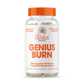 Genius Burn – Caffeine-Free Thermogenic Fat Burner | KSM-66 Ashwagandha & TeaCrine | Brain Boost & Weight Loss | 60 Capsules