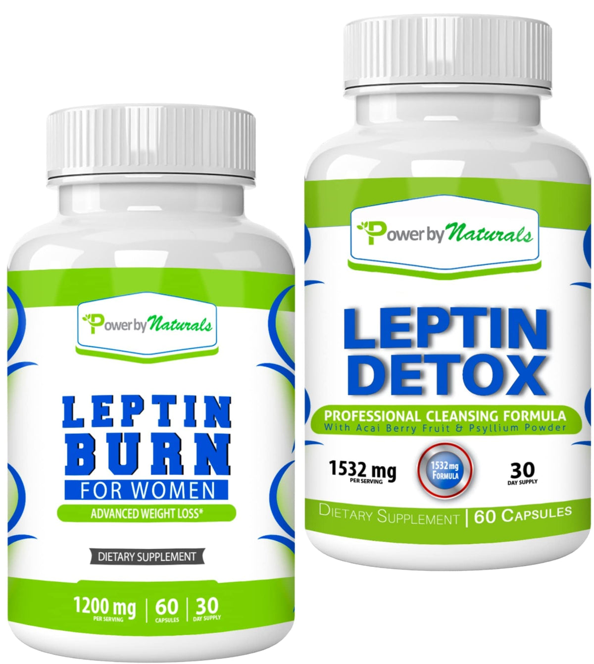 Power By Naturals – Leptin & Botanical Daily Supplement | Natural Formula | 60 Capsules